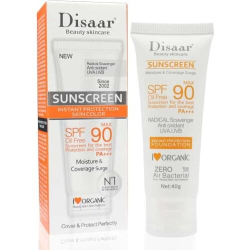 40g 1pcs Dissar Skin Protect Organic Sunscreen Ultraviolet Rays Private Anti-UV Hyaluronic Acid Moisturizing Cream BrightenTone