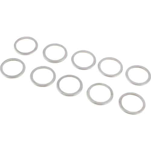 10Pcs/Set M20 Aluminum Engine Oil Drain Plug Crush Gasket Washers Seals for Subaru