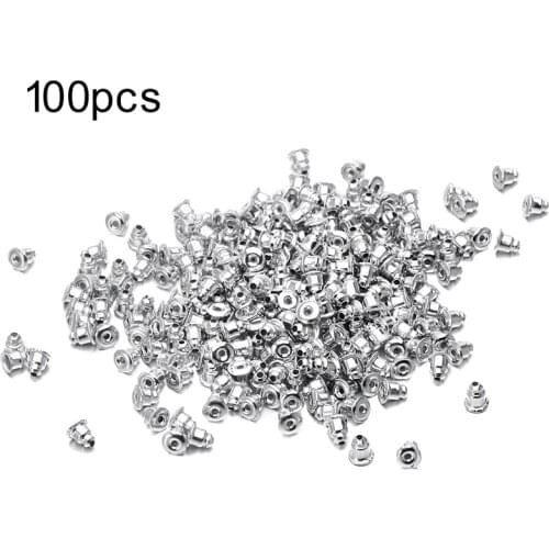 100pcs/lot DIY accessories for jewelry Handcraft Metal Earring Backs Making Jewelrys Small Earrings Clasps for Jewelry