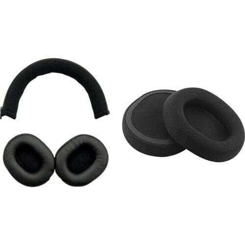 2 Set Ear Cushion Earphone Cover for Steelseries/Sairui with Headphone Head Beam Protective Cover for Audio-Technica