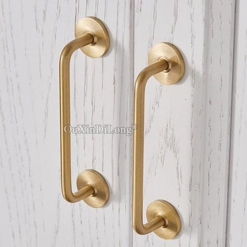 Free Shipping 10PCS European Brass Kitchen Cabinet Door Handles Cupboard Wardrobe Drawer Wine Cabinet Pulls Handles and Knobs