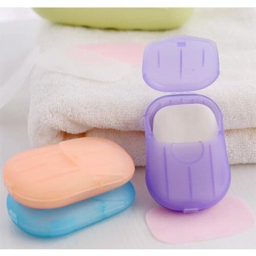 80pcs/4Box Lavender Travel Soap Paper Washing Hand Bath Clean Scented Slice Sheets Disposable Boxe Soap Portable Mini Paper Soap