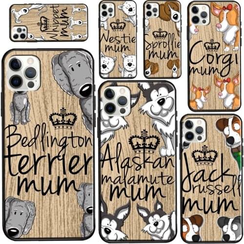 Jack Russell Whippet Corgi Mum Dog Case For iPhone 12 Pro Max mini 6S 7 8 Plus SE 2020 Case For iPhone 11 Pro Max XS X XR