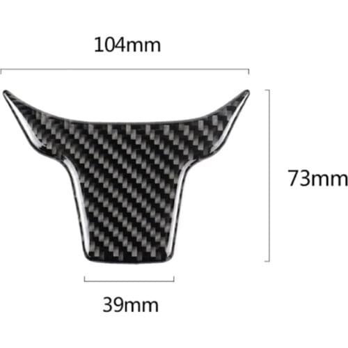 Car Steering Wheel Cover Carbon Fiber Interior Decoration Accessories Cover Trim Stickers For Honda Civic 2016 2017 2018 2019