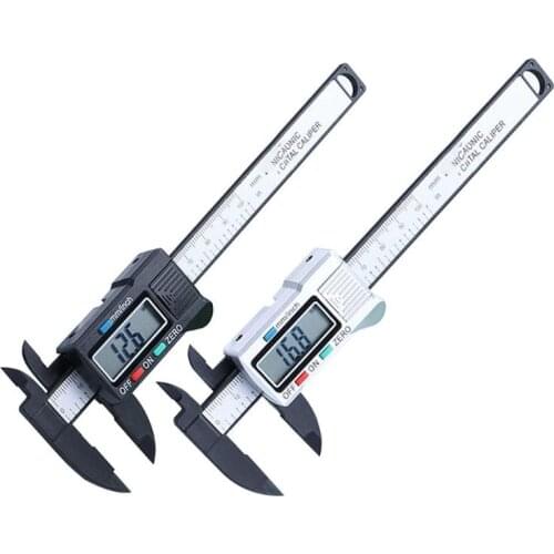 100mm LCD Digital Electronic Carbon Fiber Vernier Caliper Gauge Micrometer High Precision Electronic Vernier Caliper