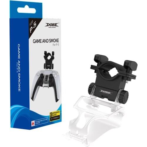 For Sony PS5 Hookah Hose Holder Shisha Aluminum Handle Game Controller Holder Game Controller Smoking Accessories