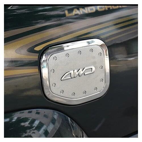 Chrome Fuel Gas Tank Cover For Toyota Land Cruiser Prado FJ120 Accessories 2003-2009