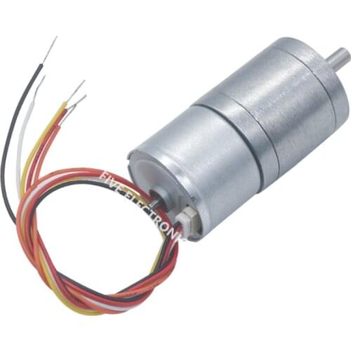 JGA25-2418 BLDC Low Speed Micro Brushless DC Motor for Hair Curler/Robot/Electric Locking/Automatic Rotating Equipment/Pan-Tilt