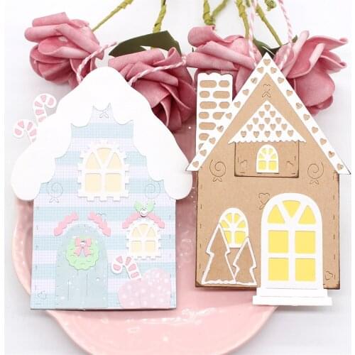 KSCRAFT Gingerbread House Builder Metal Cutting Dies Stencils for DIY Scrapbooking Decorative Embossing DIY Paper Cards