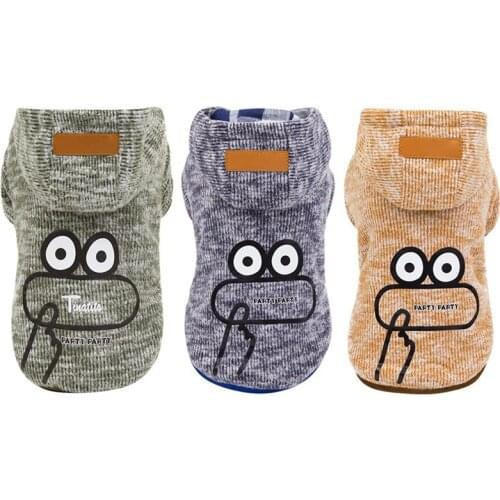 Cute Pet Dog Warm Clothes Winter Warm Thickening 2-legged Coat Jacket Puppy Chihuahua Hoodies Costume For Small Medium Dogs