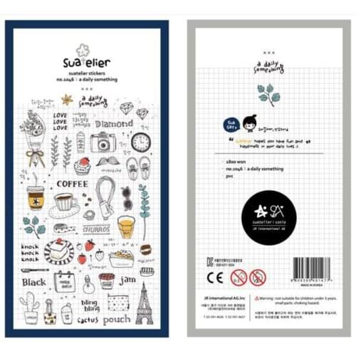 A Daily Something Decorative Sticker Set Diary Album Label Sticker DIY Scrapbooking Stationery Stickers Escolar