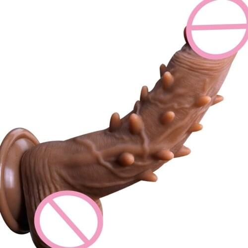 2018 new HOT soft Comfortable silicone realistic dildos Skin Feeling male artificial penis Suction Cup dildo sex Toys For Women