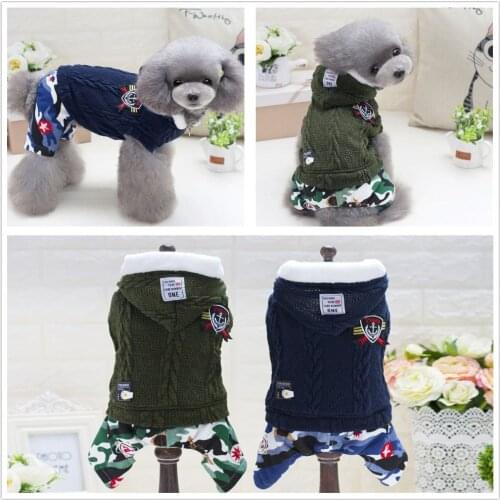 Pet Dog Clothes Winter Warm Dog Sweater Coat Thicken Pet Clothing For Dogs Costume Jumpsuit Hoodies Jacket Pet Supplies chien