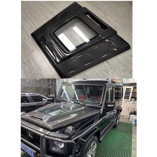 Cubierta transparente de capó de motor para mercedes-benz Clase G, Kit de carrocería de coche, fibra de carbono/FRP, alta calida