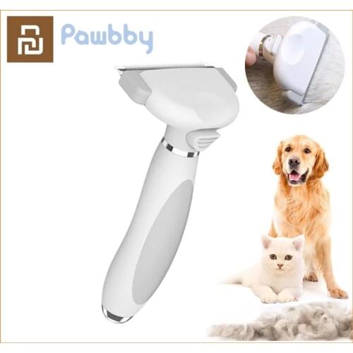 Youpin Pawbby One-handed pet hair remover comb One-click hair removal General for cat and dog Engineering handle Tool for Dog