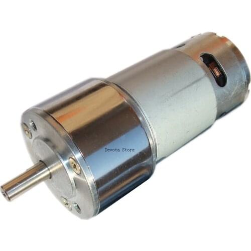51MM Hight Torque Output GB50-775 DC Deceleration Gear Motor 30W All-Metal Gear DIY BBQ