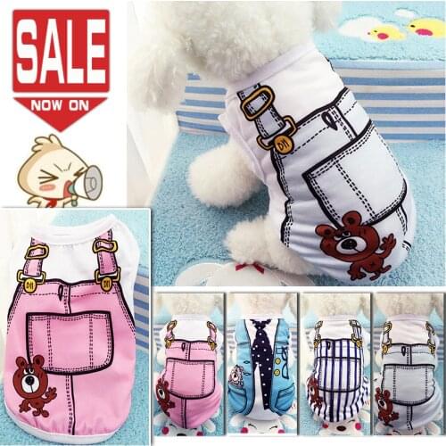 Cute Soft Dog Clothes for Small Dogs Summer Dog Clothing Coat Vest Puppy Clothes Pet Dog Coat Yorkies Chihuahua Hoodies XS 2018