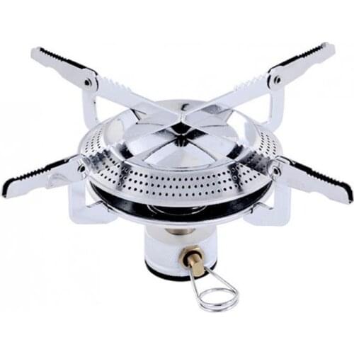 Fold Outdoor Gas Stove Camping Stoves Portable Furnace Hiking Picnic Stainless Steel Gas Stove Furnace for Cooking