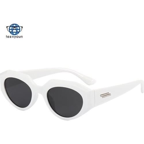 Irregular Cats Eye Sunglasses Female Fashion Trend in Small Frame Sun Glasses Wind Character of Glasses Teenyoun The New Women