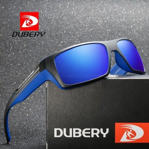 DUBERY Brand Mens Casual Sports Style Sunglasses Polarized Lens Change Vision Block Dazzling Glare UV400 Sunglasses D186