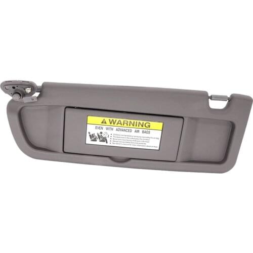 Car Front Left Driver Sun Visor Assembly Compatible with Honda Civic 2006-2011, Gray
