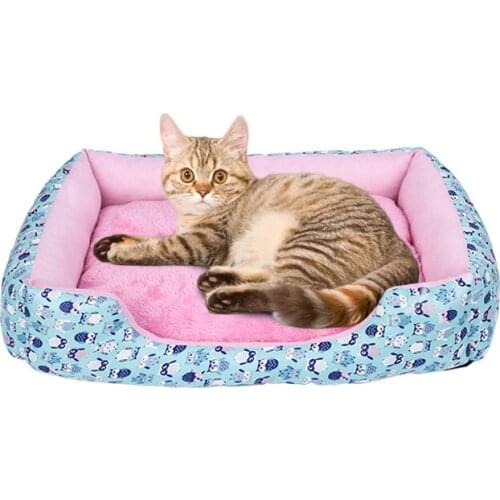 Pet Supplies Dog Bed Mat Kennel Soft Warm Dog Puppy Winter Warm Plush Bed House Waterproof Cloth Nest For Small Pet Sleep Tools