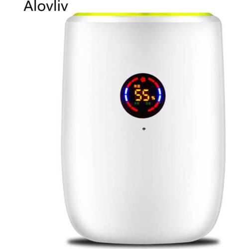 800ml Smart Mini Dehumidifier For Home LCD Screen 25W Air Dryer Clothes Dryers Automatic Defrost Function Moisture Absorber