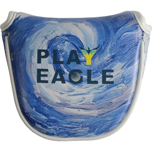 Waterproof PU Golf Putter Head Cover Headcover - for Center Shaft or Blade Putters - Blue