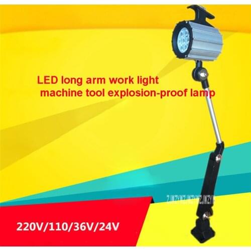24pcs/lot High-qulity JL50F Machine Tool Waterproof Explosion-proof Lamp LED long Arm Fold Working Lamp 24V/36V/110V/220V 12W