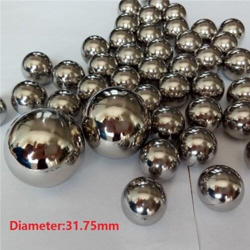10pcs/lot Dia 31.75mm steel ball bearing steel balls precision GC15 G16 high quality Diameter 31.75mm
