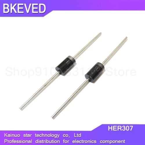 100pcs HER307 Rectifier Diode 3A 800V DO-41 HER307