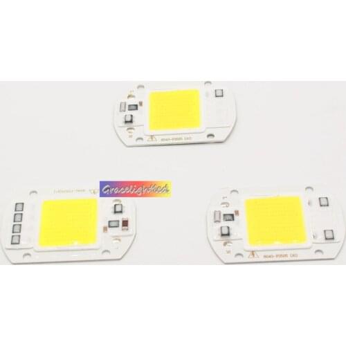 20W 30W 50W LED Floodlight COB Chip 110V 220V Input Integrated Smart IC Driver Warm White/ Cool white