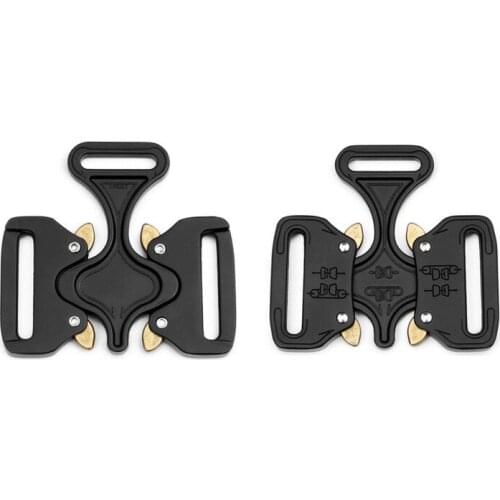 27mm/38mm/45mm Metal Buckles Alloy Double Release Hook Safety Belt Buckle DIY Adjustable Outdoor Sports Belt Accessories