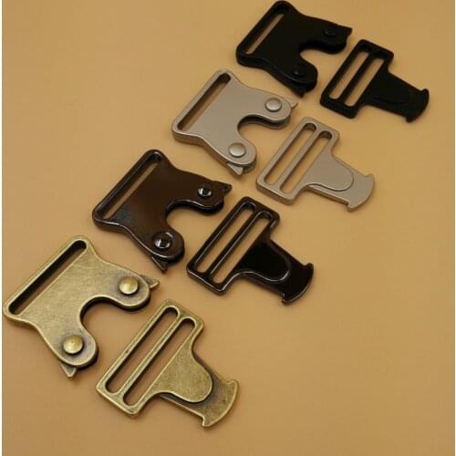 NEW 5Pcs For 25mm Webbing strap Quick Release Buckles Side Release Metal Belt buckles Shackle for DIY Bags Clothes Accessories