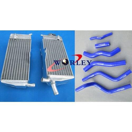 FOR HONDA CR125R/CR125 90 91 92 93 94 95 96 97 aluminum radiator & silicone BLUE hose