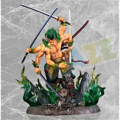 Anime One Piece Roronoa Zoro Onigumo Figure Statue Model Toy 30cm New