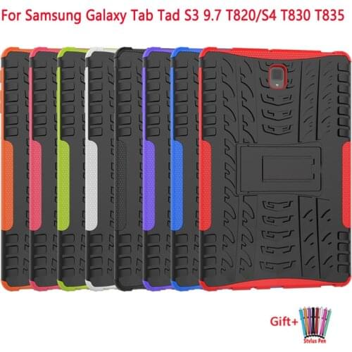 Armour Rugged Impact Tablet Case For Samsung Galaxy Tab S3 9.7 T820 T825 Stand TPU Cover for Galaxy Tab S4 10.5‘’ Inch T830 T835