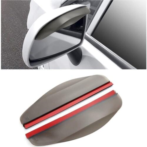 2Pcs Car Rear View Mirror Anti Rain Visor Snow Guard Weather Shield Car Rearview Mirror Rain Eyebrow Mirror Car Accessories