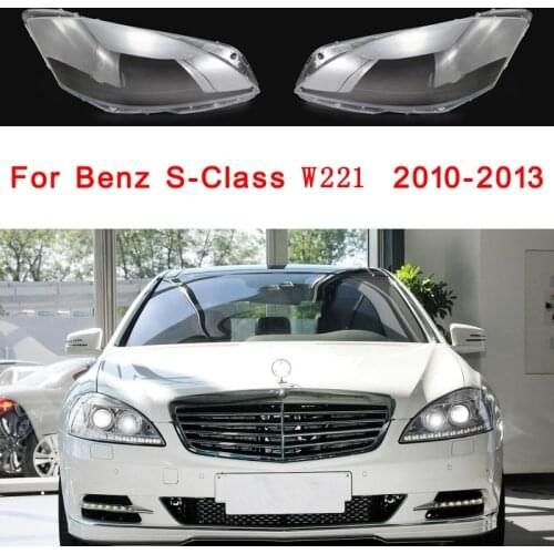 Car Headlight Cover Headlamp Light Glass Lens Case Auto Shell Cover For Mercedes-Benz S-Class W221 S280 S300 S350 S500 2010-2013