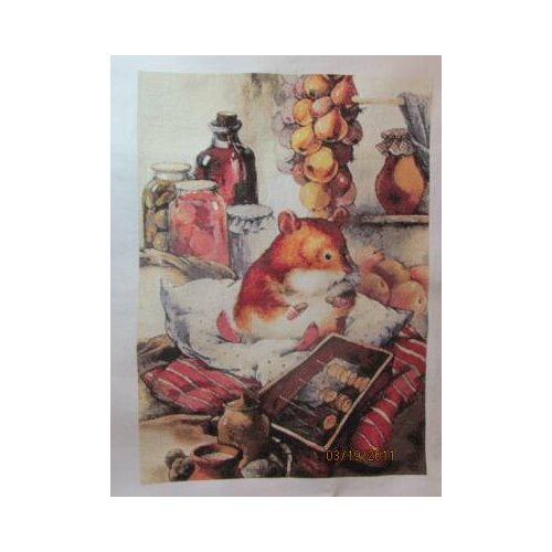 Free Delivery Top Quality Hot Selling Counted Cross Stitch Kit Squirrel Eating In Winter Animal