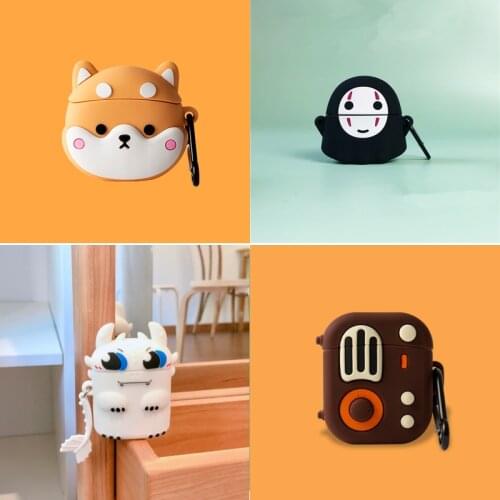 Cartoon dinosaur Headset case For Baseus W04 W04 Pro TWS Bluetooth Earphone 5.0 True Headphones case Silicone Protection Case