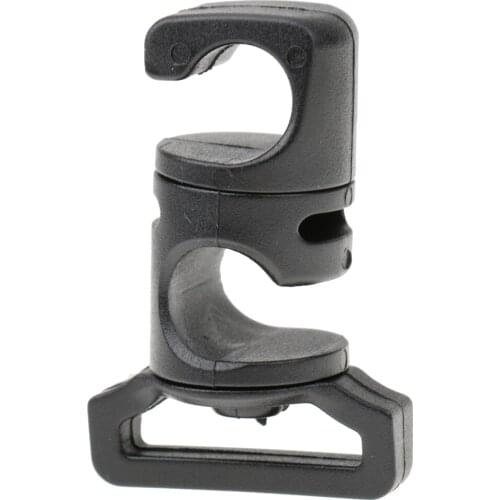 Black Outdoor Camping Awning Tent Tarp Crossover Buckle Mounting Clamp Clip