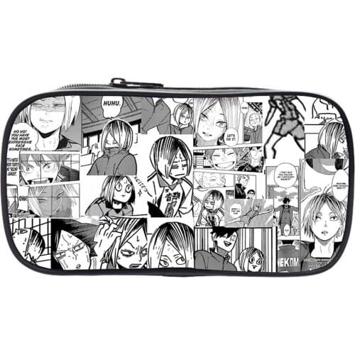 Kid Anime Japan Haikyuu Large Capacity Pencil Books Case Fashion Style Stationery Storage School Pen Box Bag Makeup Bag Gift