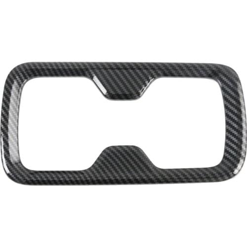 For Nissan Navara NP300 2016-2019 Carbon Fibre Car Front Water Cup Holder Protector Frame Cover Trim Sticker Accessories