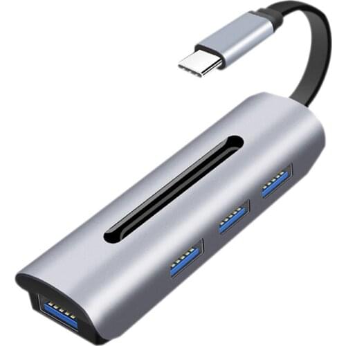 4 In 1 USB C Hub Type C Docking Station USB3.0 5Gbps Portable Multiport Adapter Dongle For Air Pro Laptop