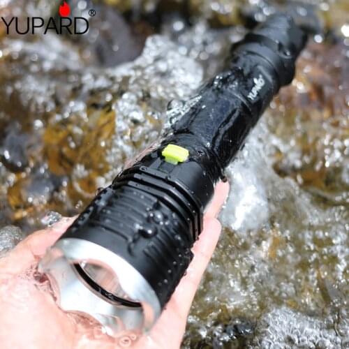 YUPARD XM-L T6 led Diving diver Underwater waterproof yellow light Flashlight Torch Lamp Ligh one mode 26650 battery