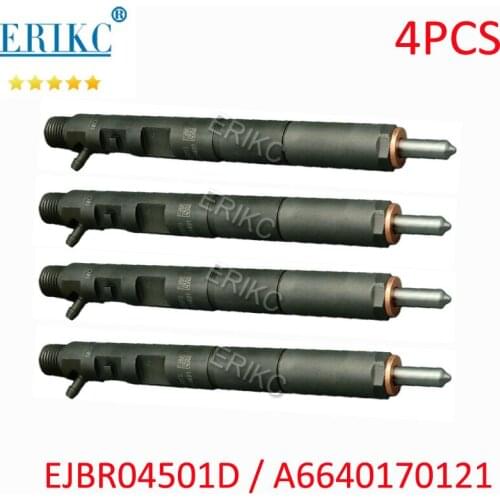 4PCS EJBR04501D Fuel Injector Nozzle A6640170121 Diesel Auto Sprayer 4501D 6640170121 For Delphi Ssangyong Actyon Kyron D20DT