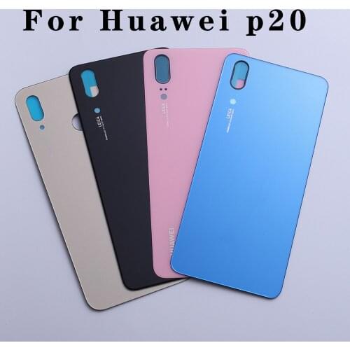 Huawei P20 Battery Cover Glass Rear Door Case For Huawei P20 battery cover Back Glass With Camera Lens Replacement