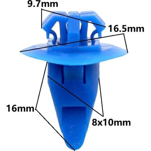 KE LI MI 100 Pcs Bumper fender door panel garnish retainer clips for Toyota car accessories