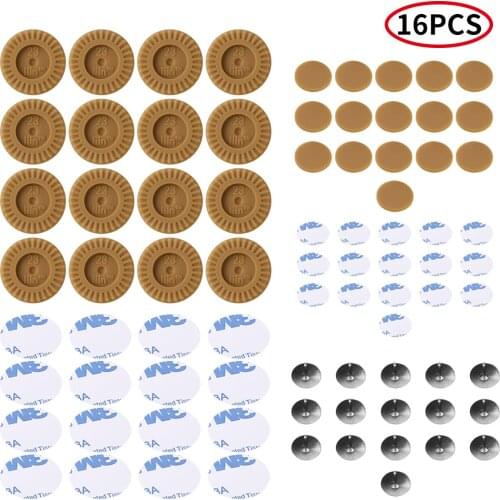 16Pcs Furniture Leg Pads Kit Heavy Duty Nail-on Slider Glide Pad Floor Protector for Wooden Furniture Chair Tables Leg Feet